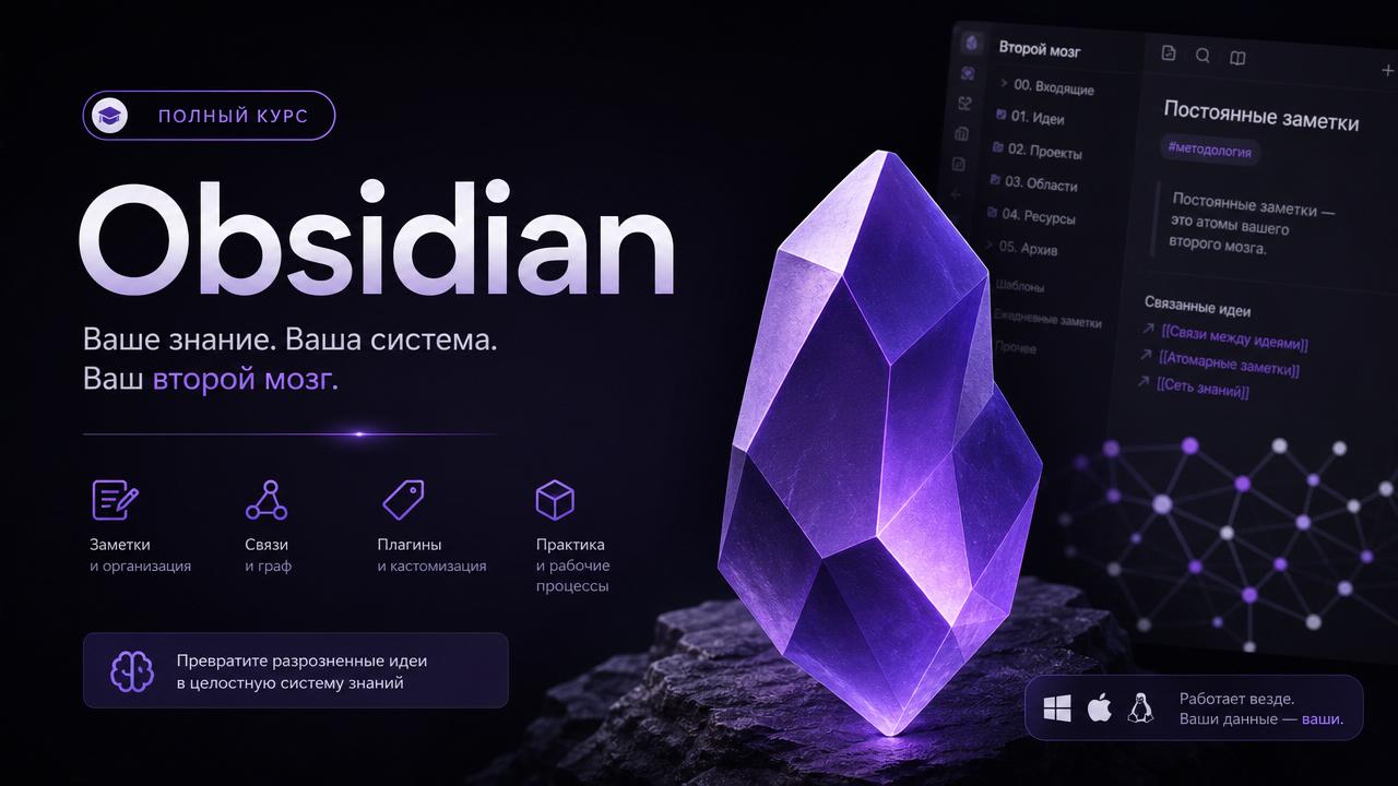 Obsidian + AI: система личных знаний