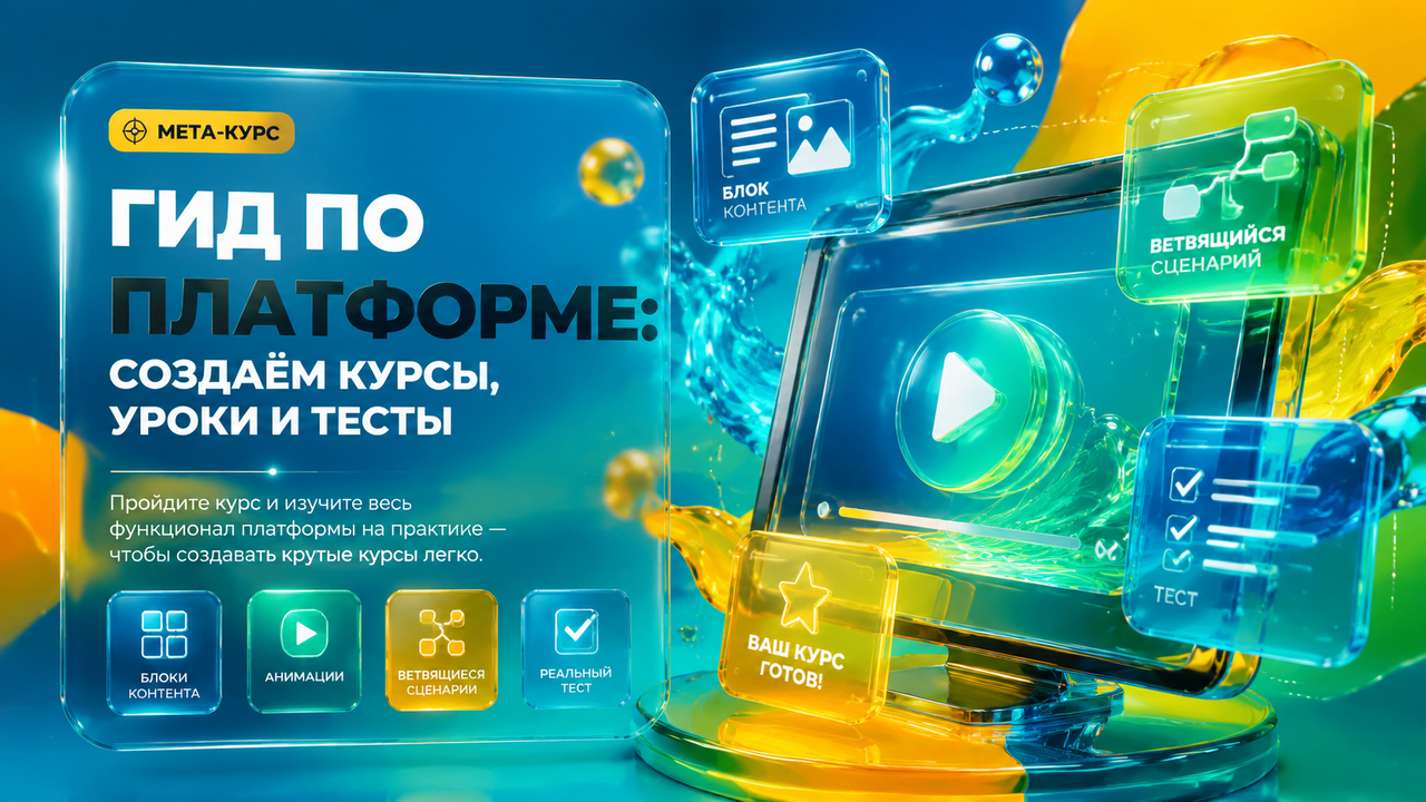 Гид по платформе: создаём курсы, уроки и тесты
